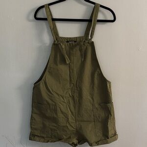 Women’s Fashion Olive Green Romper 100% Cotton
